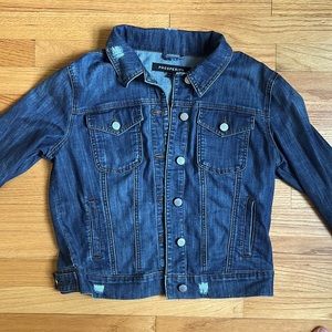 Prosperity distressed denim jacket size L